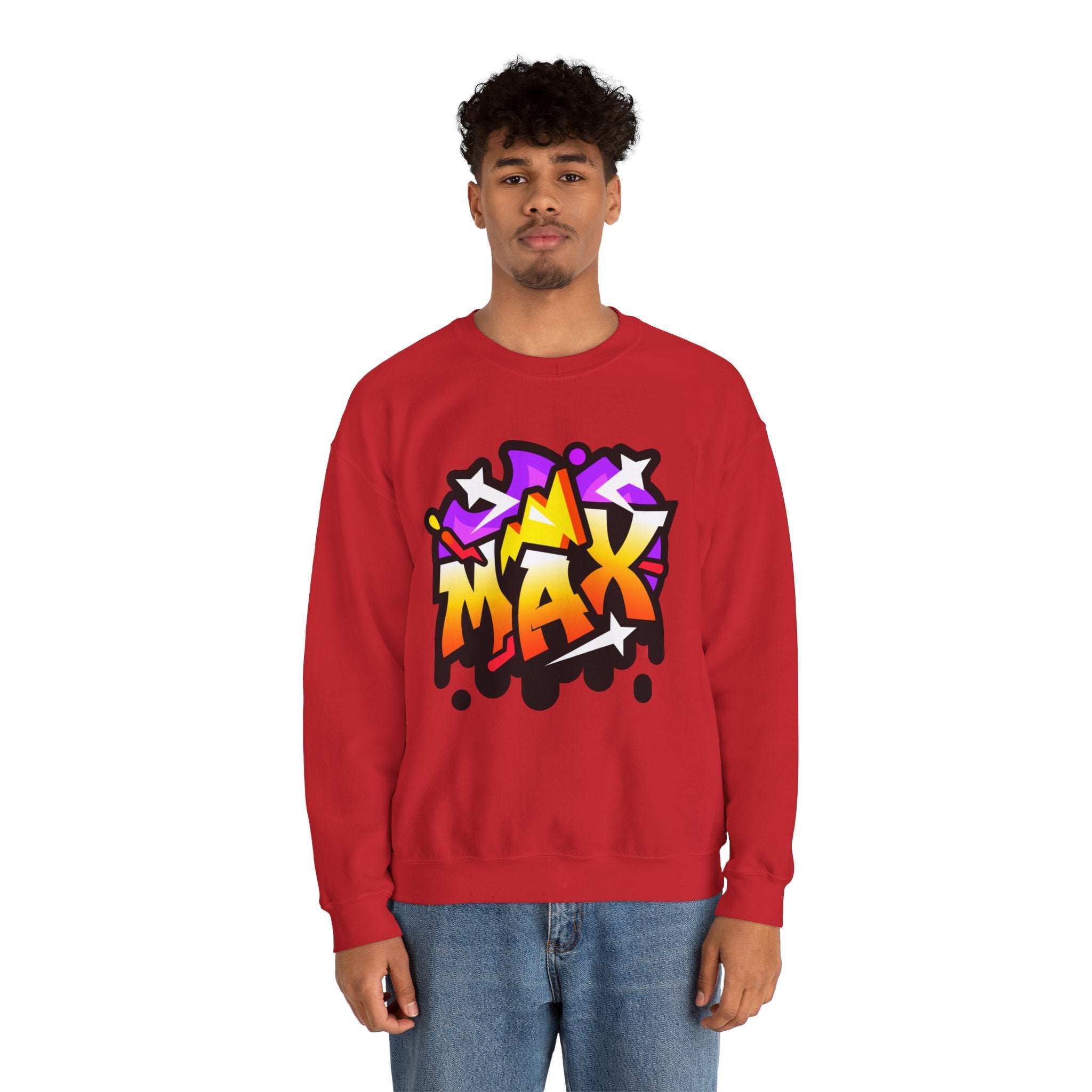 Graffiti Style Unisex Sweatshirt, Streetwear Fashion, Casual Outfit, Unique Gift for Teens, Urban Art Clothing, Comfortable Layering