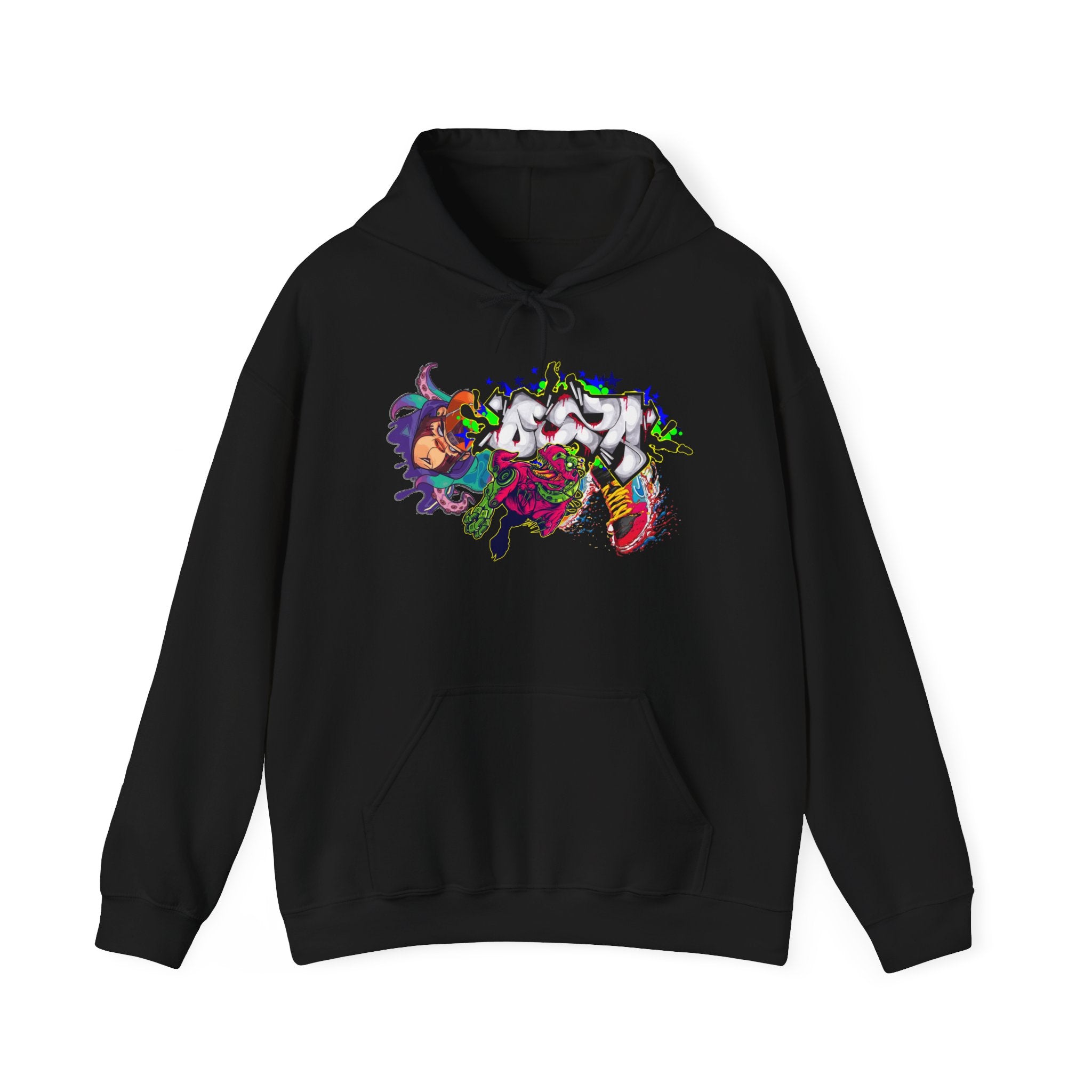Vibrant Graphic Hoodie for Artistic Souls | Cozy Sweatshirt for Every Season, Unisex Pullover, Unique Gift, Festival Attire, Streetwear