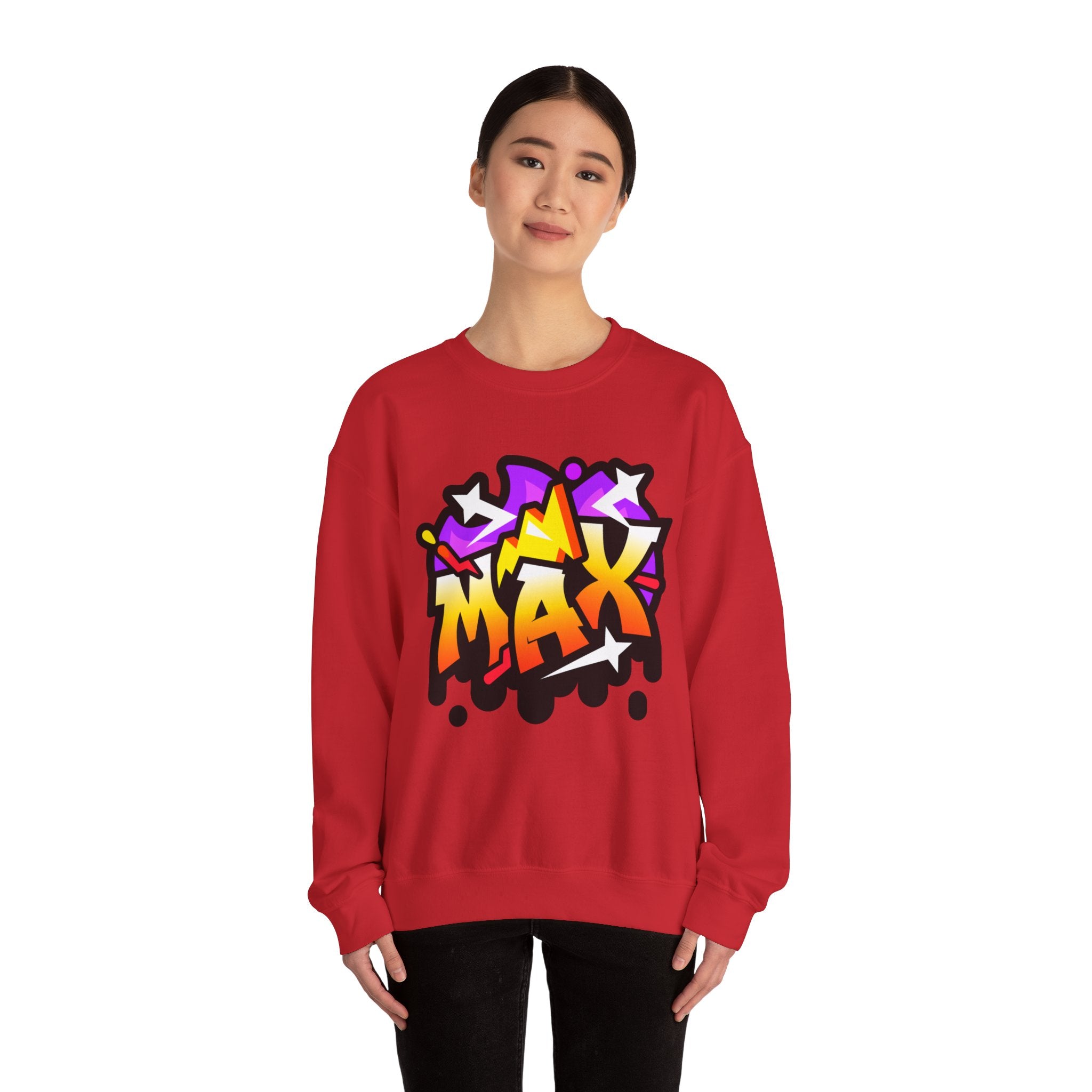 Graffiti Style Unisex Sweatshirt, Streetwear Fashion, Casual Outfit, Unique Gift for Teens, Urban Art Clothing, Comfortable Layering