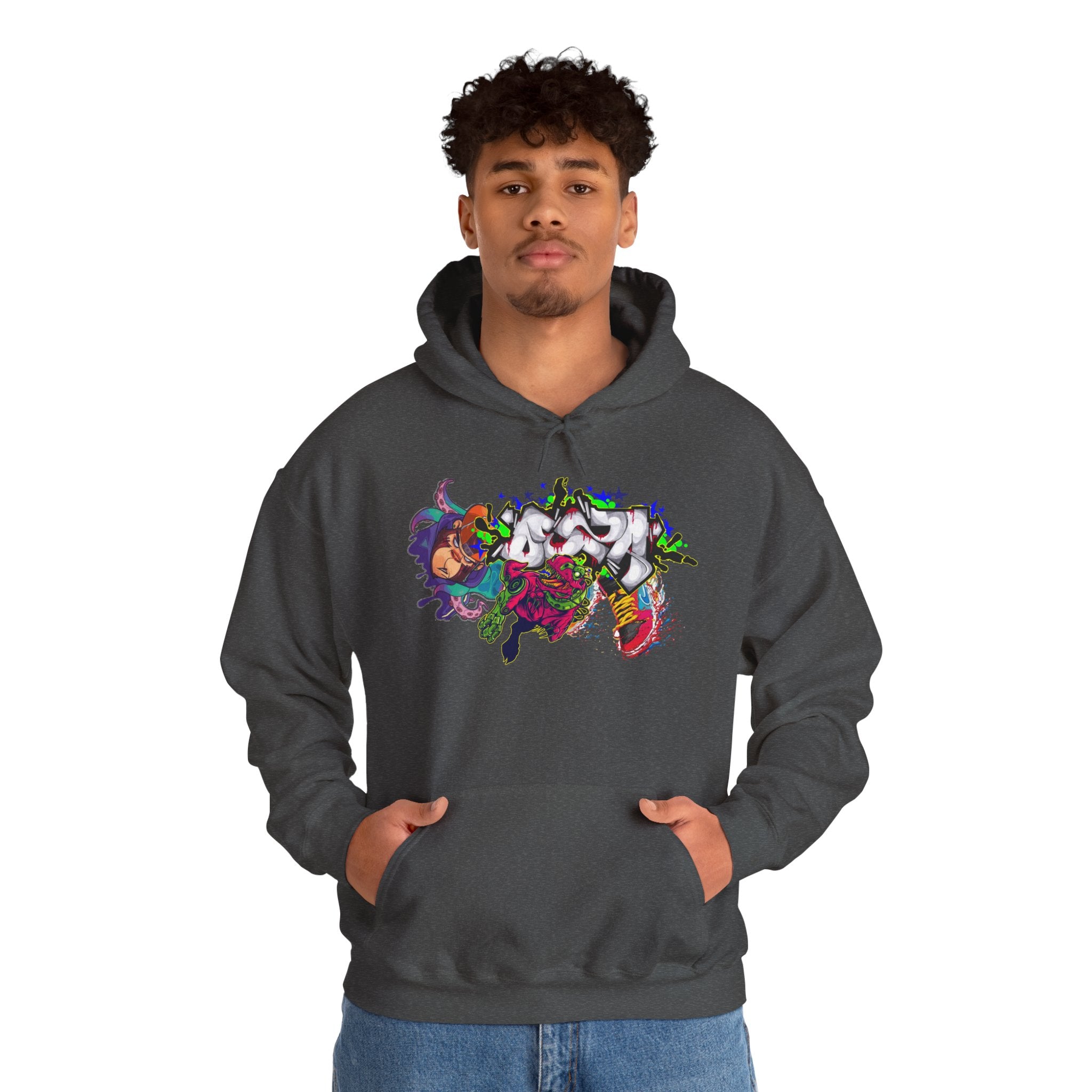 Vibrant Graphic Hoodie for Artistic Souls | Cozy Sweatshirt for Every Season, Unisex Pullover, Unique Gift, Festival Attire, Streetwear