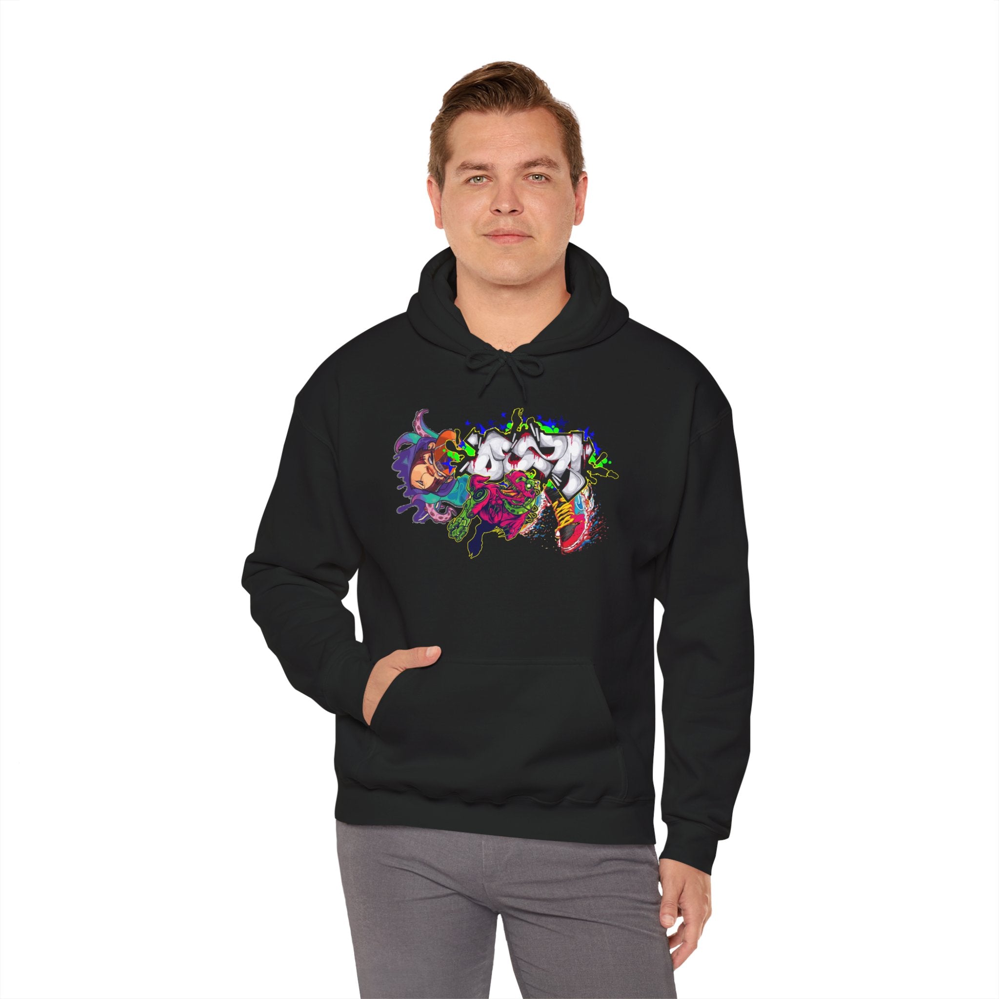 Vibrant Graphic Hoodie for Artistic Souls | Cozy Sweatshirt for Every Season, Unisex Pullover, Unique Gift, Festival Attire, Streetwear