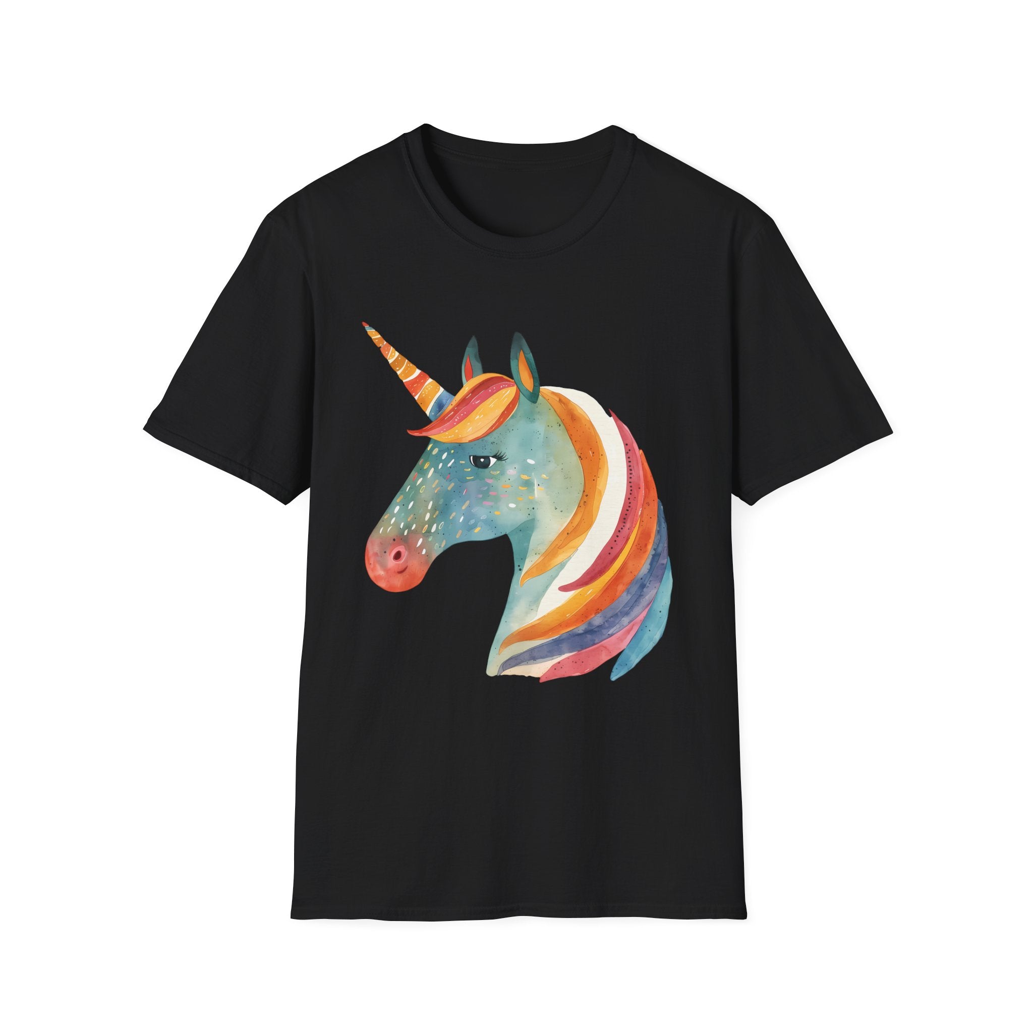 Rainbow Unicorn T-Shirt, Soft Cotton Tee, Gift for Unicorn Lovers, Cute Casual Wear, Kids & Adults, Birthday & Everyday Use