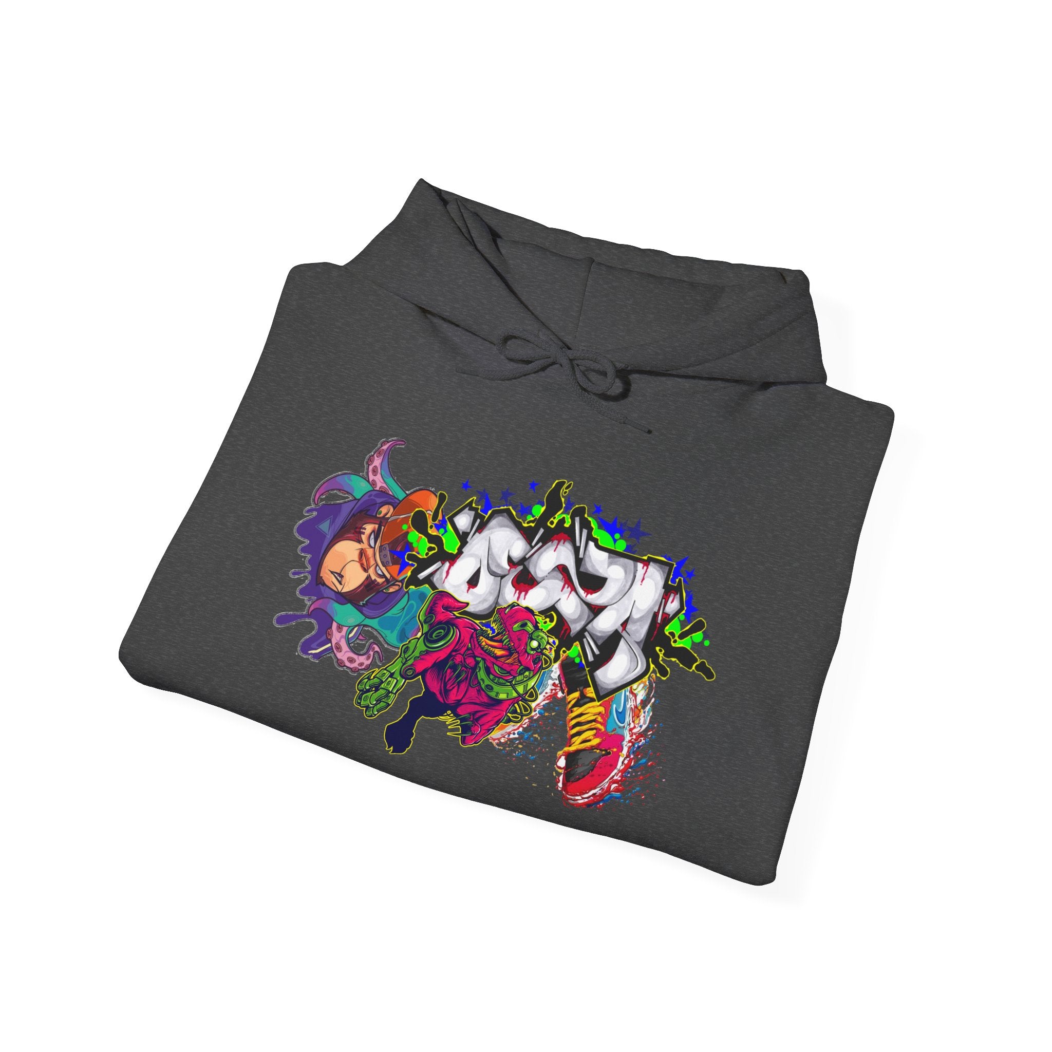 Vibrant Graphic Hoodie for Artistic Souls | Cozy Sweatshirt for Every Season, Unisex Pullover, Unique Gift, Festival Attire, Streetwear