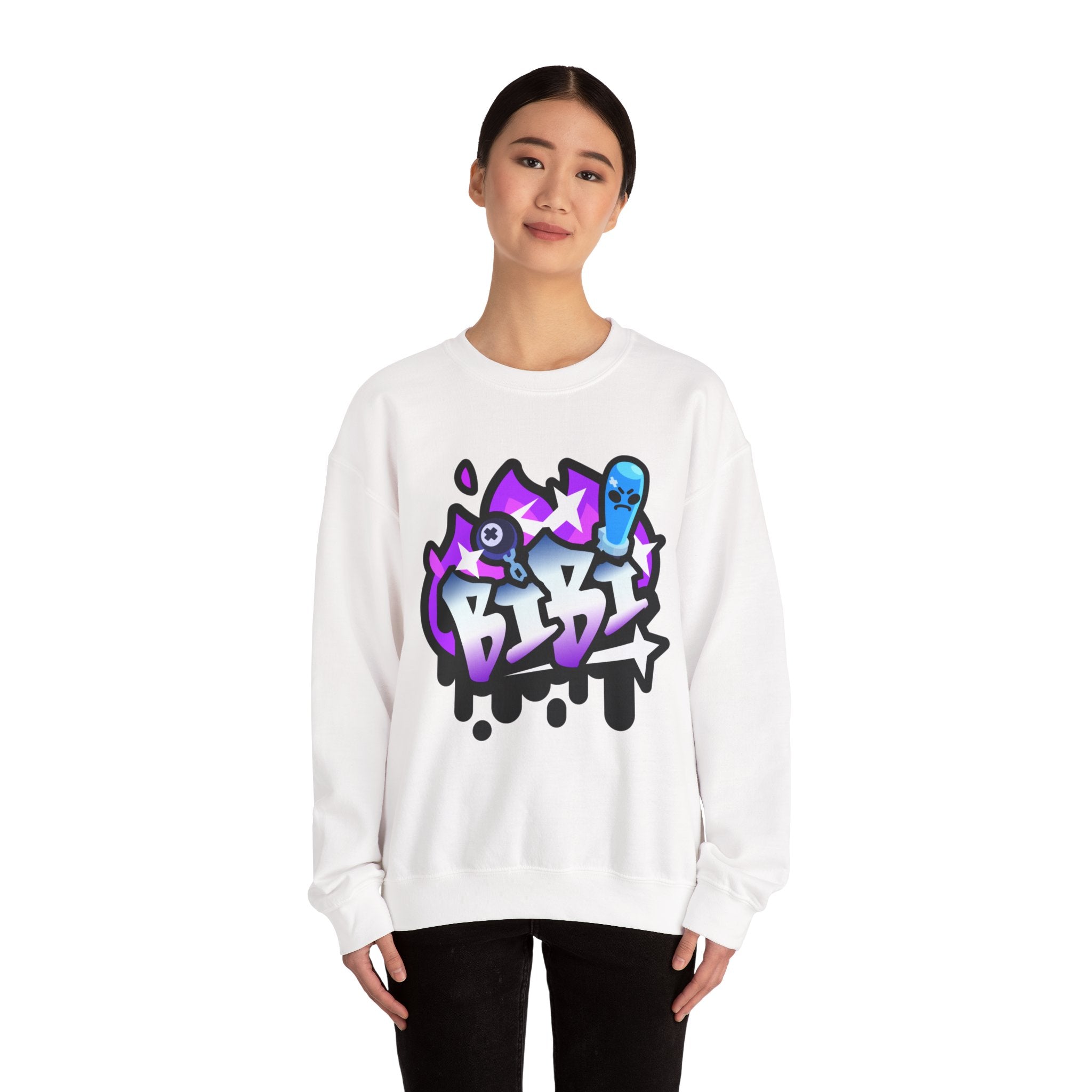 Urban Graffiti Sweatshirt | Unisex Crewneck Apparel for Streetwear Fans, Casual Style, Gift for Skateboarders, Art Lovers, Unique Outfit