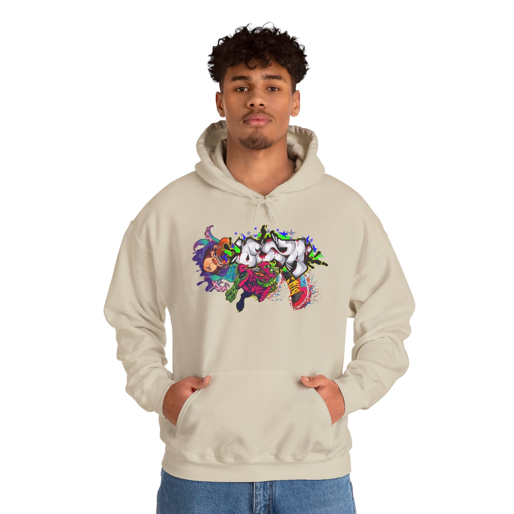 Vibrant Graphic Hoodie for Artistic Souls | Cozy Sweatshirt for Every Season, Unisex Pullover, Unique Gift, Festival Attire, Streetwear