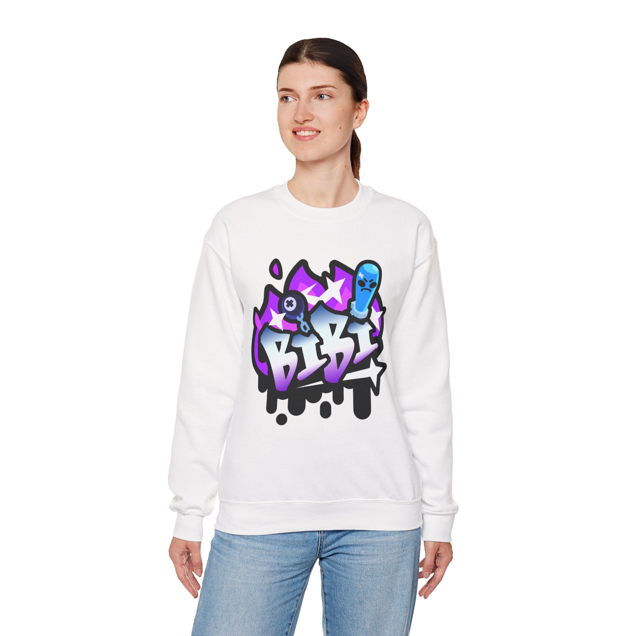 Urban Graffiti Sweatshirt | Unisex Crewneck Apparel for Streetwear Fans, Casual Style, Gift for Skateboarders, Art Lovers, Unique Outfit