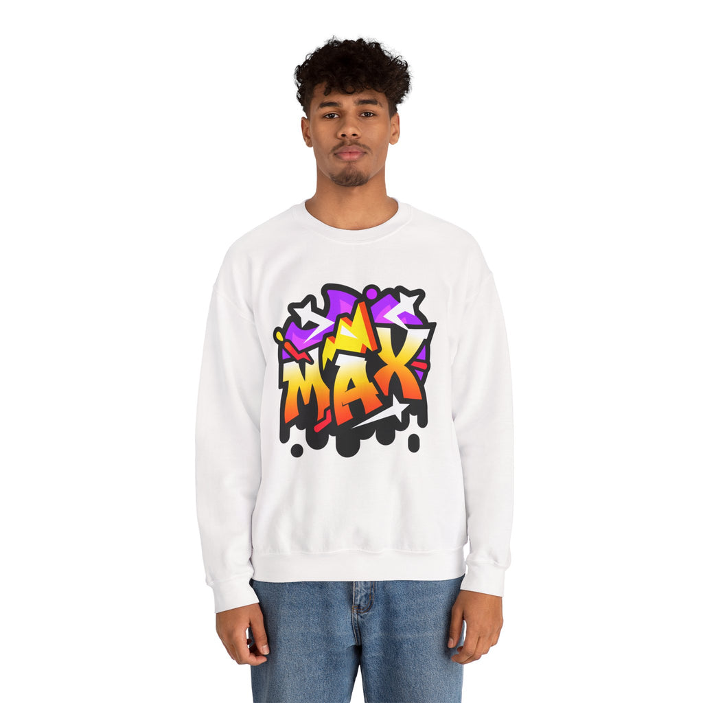 Graffiti Style Unisex Sweatshirt, Streetwear Fashion, Casual Outfit, Unique Gift for Teens, Urban Art Clothing, Comfortable Layering