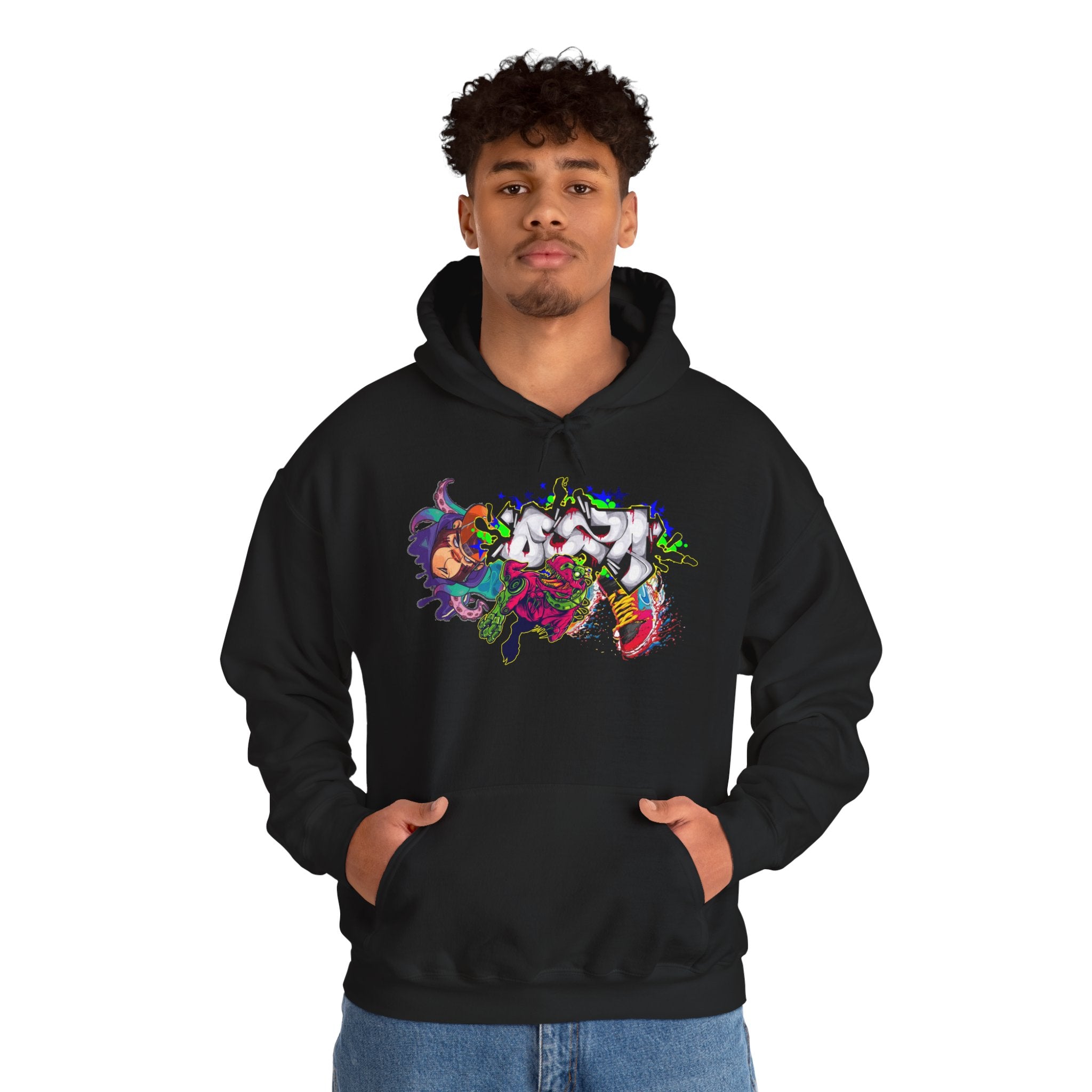 Vibrant Graphic Hoodie for Artistic Souls | Cozy Sweatshirt for Every Season, Unisex Pullover, Unique Gift, Festival Attire, Streetwear