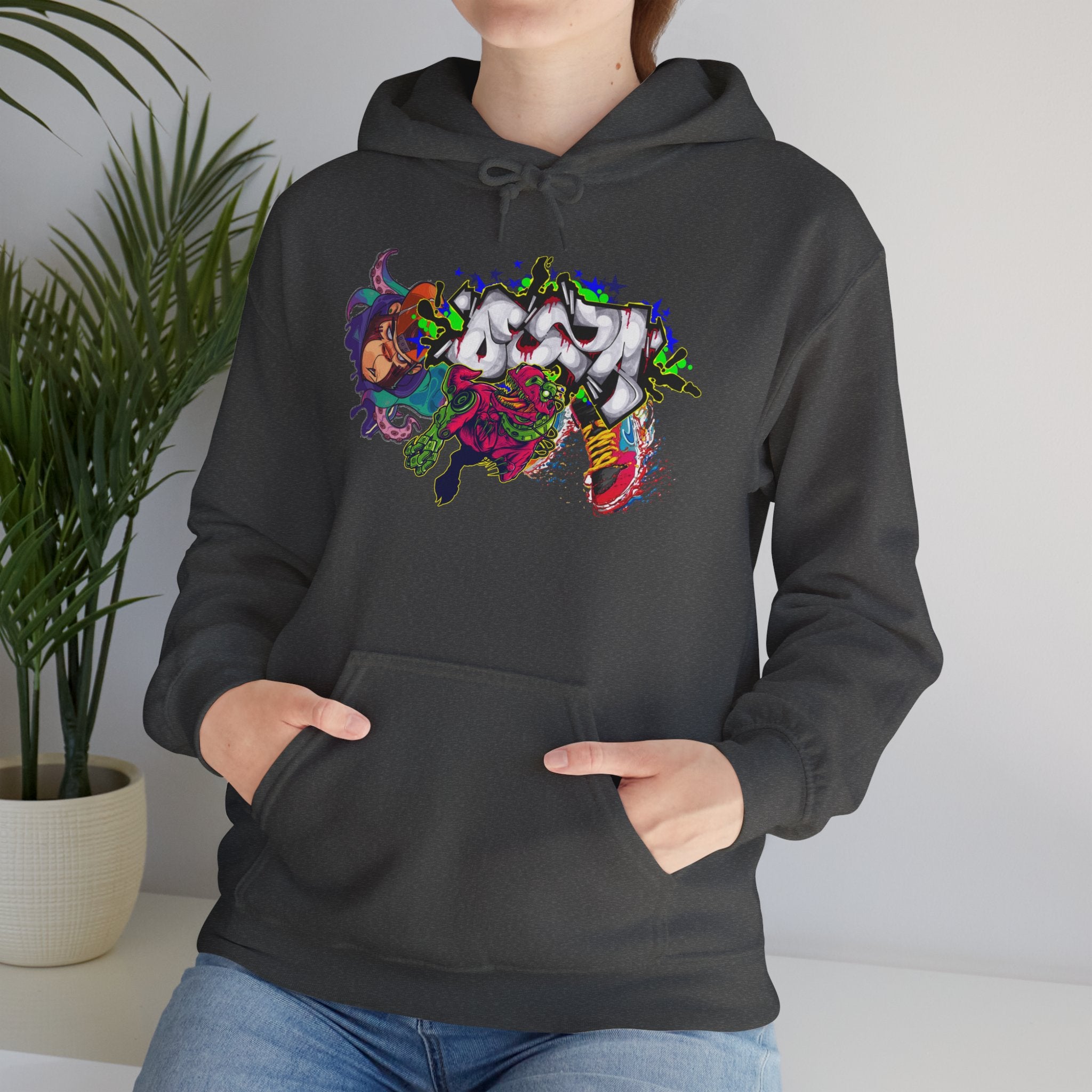 Vibrant Graphic Hoodie for Artistic Souls | Cozy Sweatshirt for Every Season, Unisex Pullover, Unique Gift, Festival Attire, Streetwear
