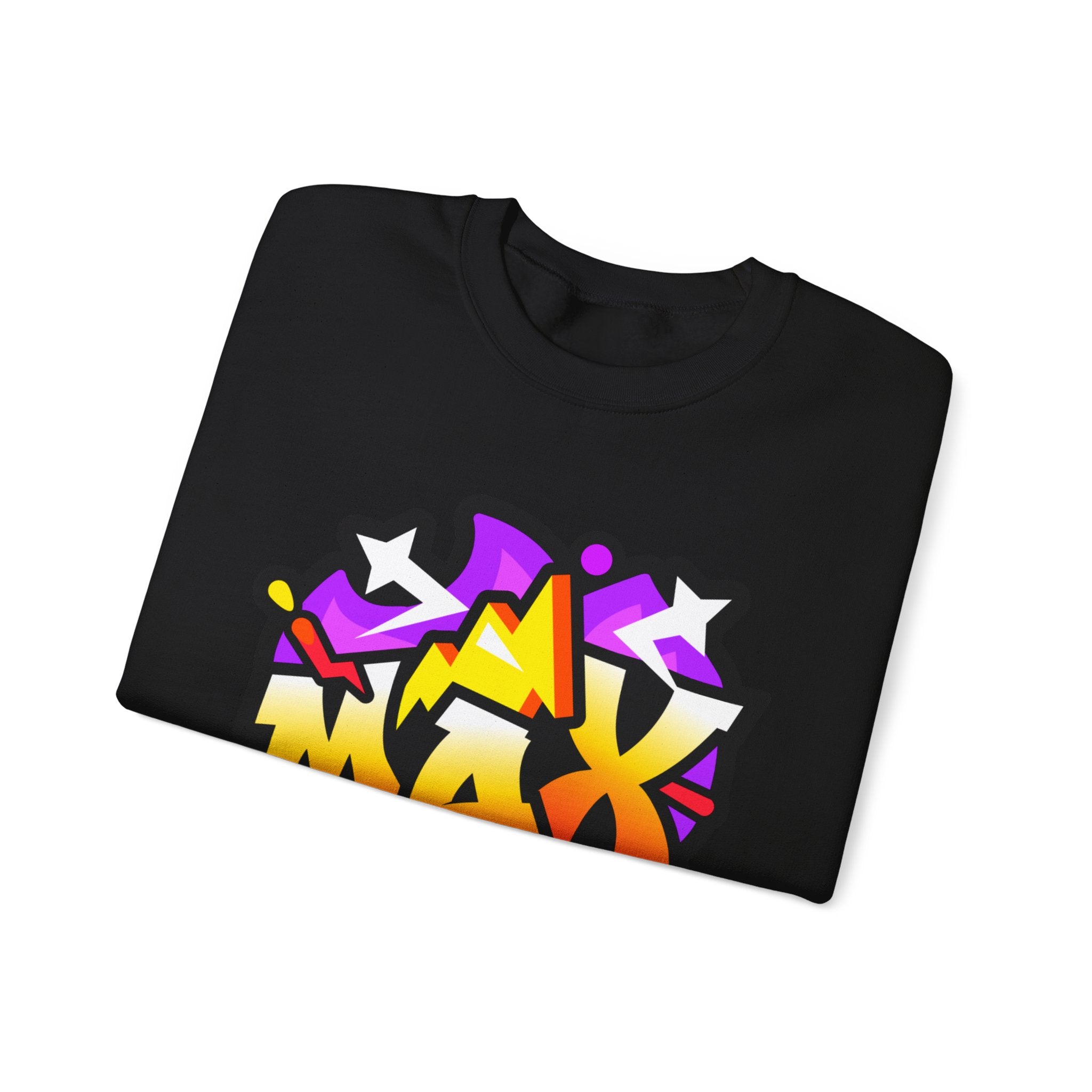 Graffiti Style Unisex Sweatshirt, Streetwear Fashion, Casual Outfit, Unique Gift for Teens, Urban Art Clothing, Comfortable Layering