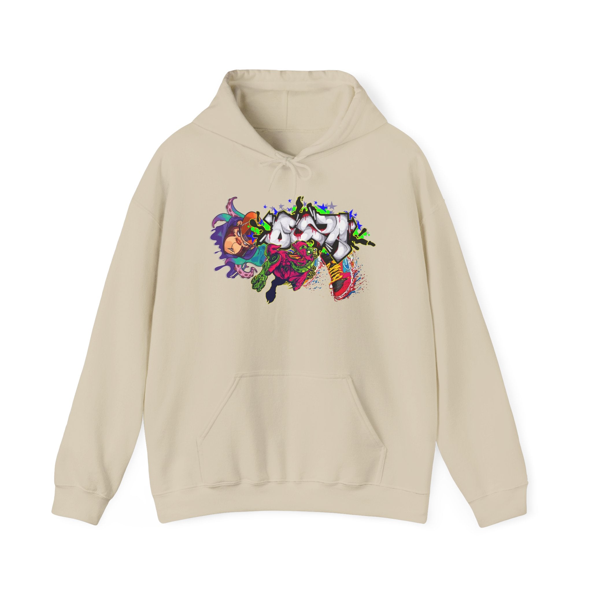 Vibrant Graphic Hoodie for Artistic Souls | Cozy Sweatshirt for Every Season, Unisex Pullover, Unique Gift, Festival Attire, Streetwear