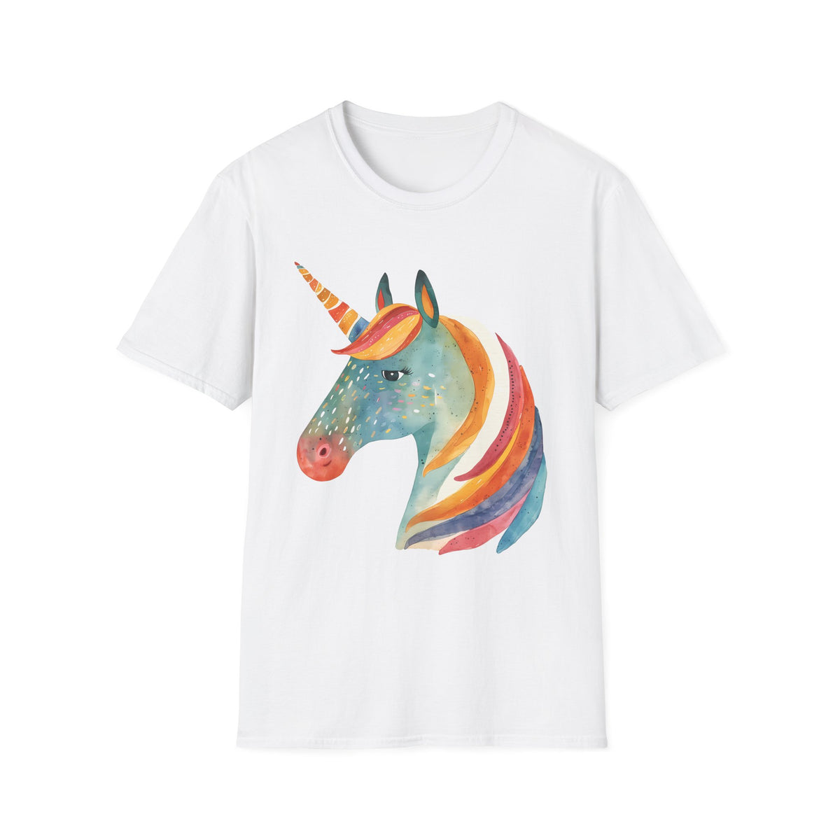 Rainbow Unicorn T-Shirt, Soft Cotton Tee, Gift for Unicorn Lovers, Cute Casual Wear, Kids & Adults, Birthday & Everyday Use