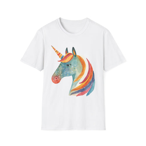 Rainbow Unicorn T-Shirt, Soft Cotton Tee, Gift for Unicorn Lovers, Cute Casual Wear, Kids & Adults, Birthday & Everyday Use