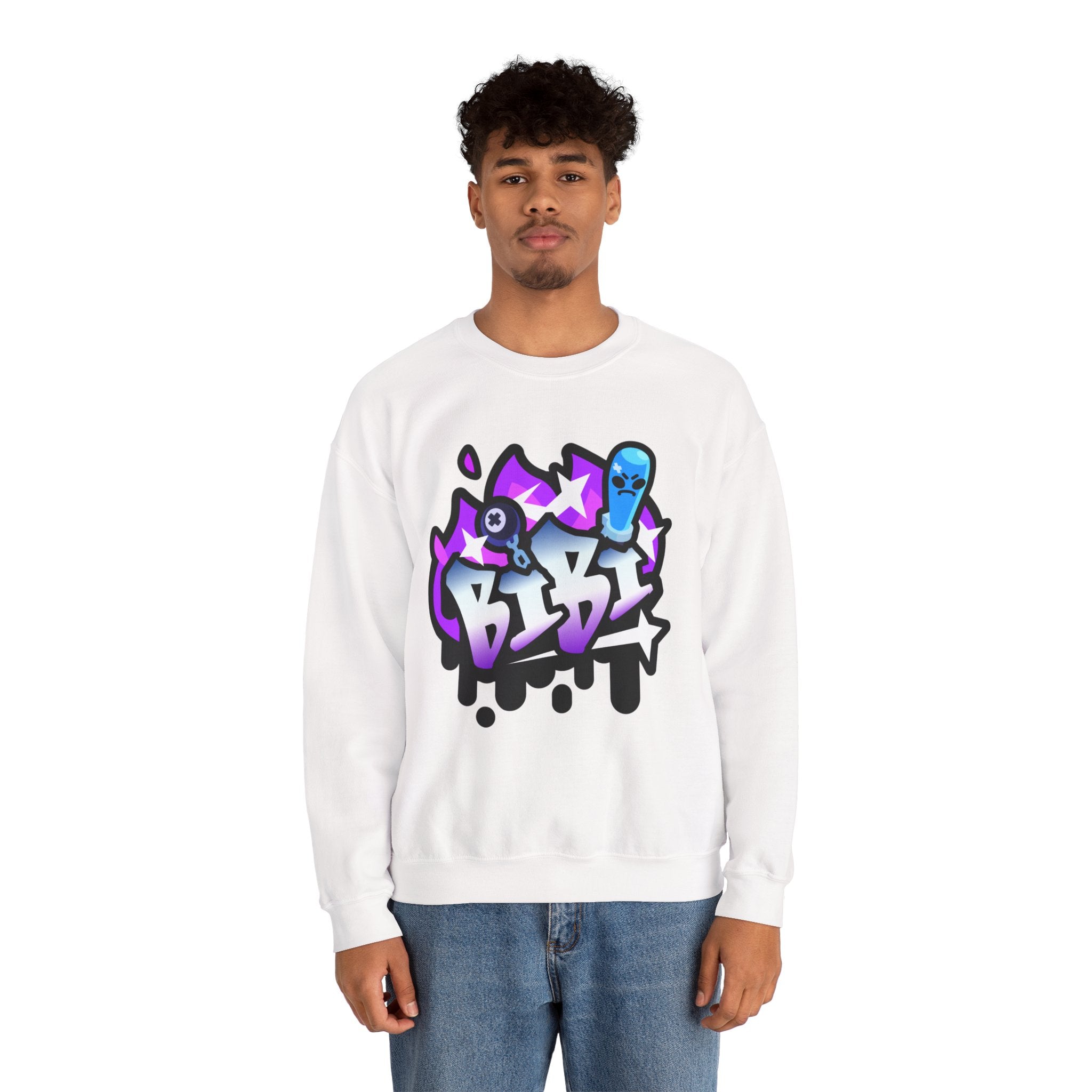 Urban Graffiti Sweatshirt | Unisex Crewneck Apparel for Streetwear Fans, Casual Style, Gift for Skateboarders, Art Lovers, Unique Outfit