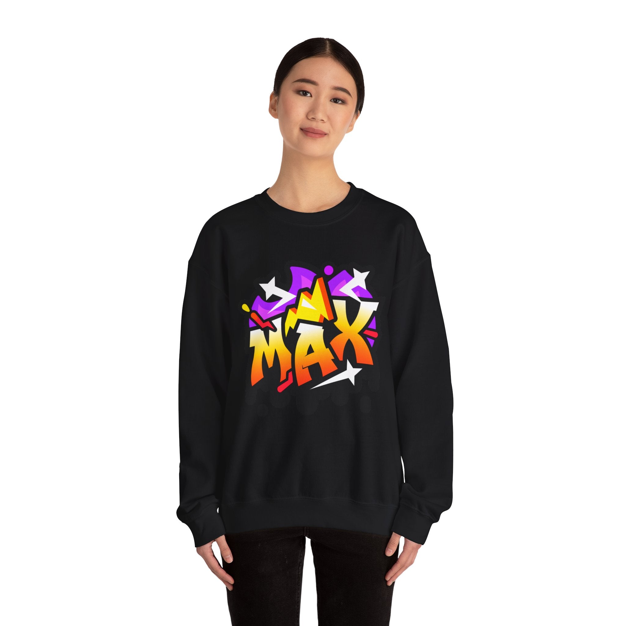 Graffiti Style Unisex Sweatshirt, Streetwear Fashion, Casual Outfit, Unique Gift for Teens, Urban Art Clothing, Comfortable Layering