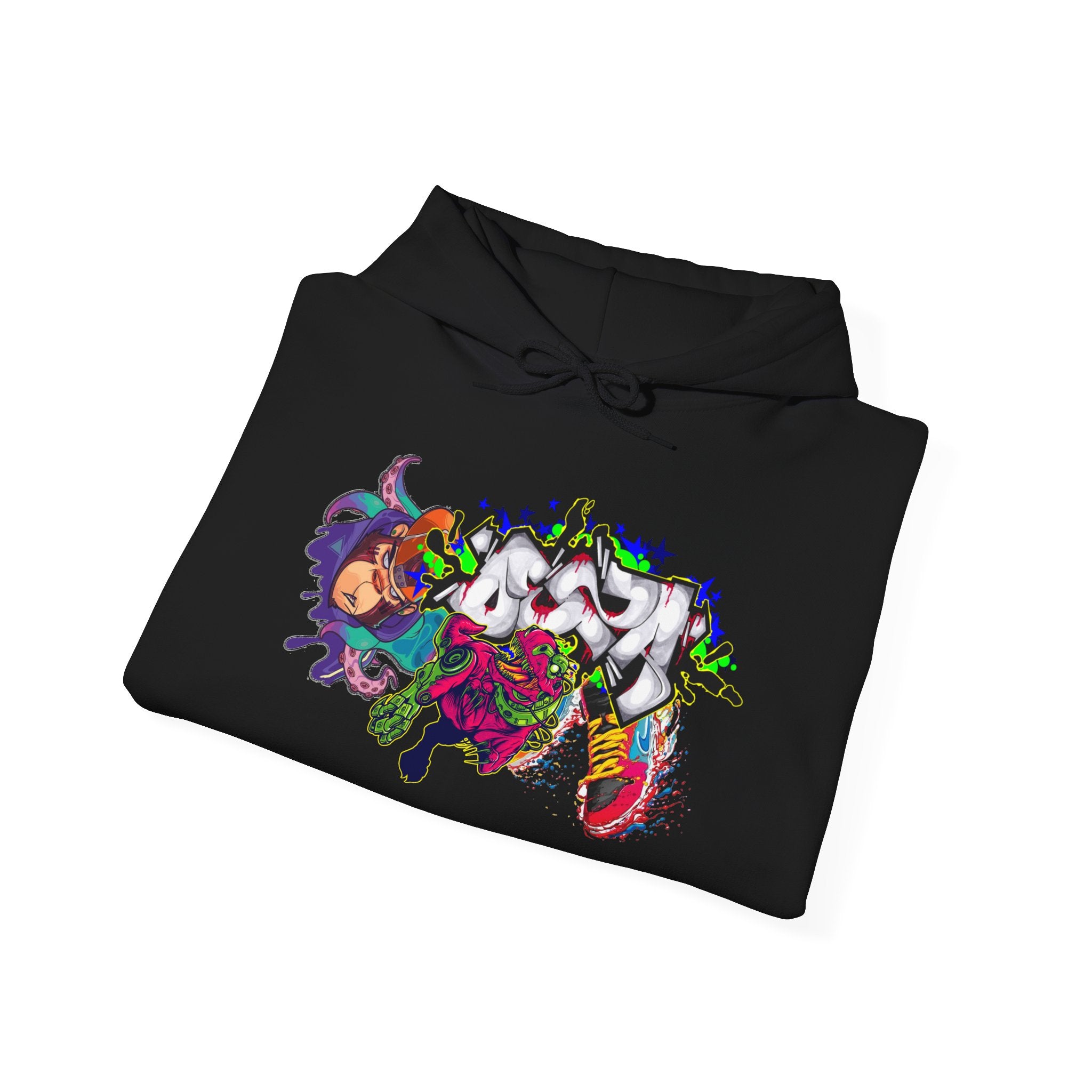Vibrant Graphic Hoodie for Artistic Souls | Cozy Sweatshirt for Every Season, Unisex Pullover, Unique Gift, Festival Attire, Streetwear