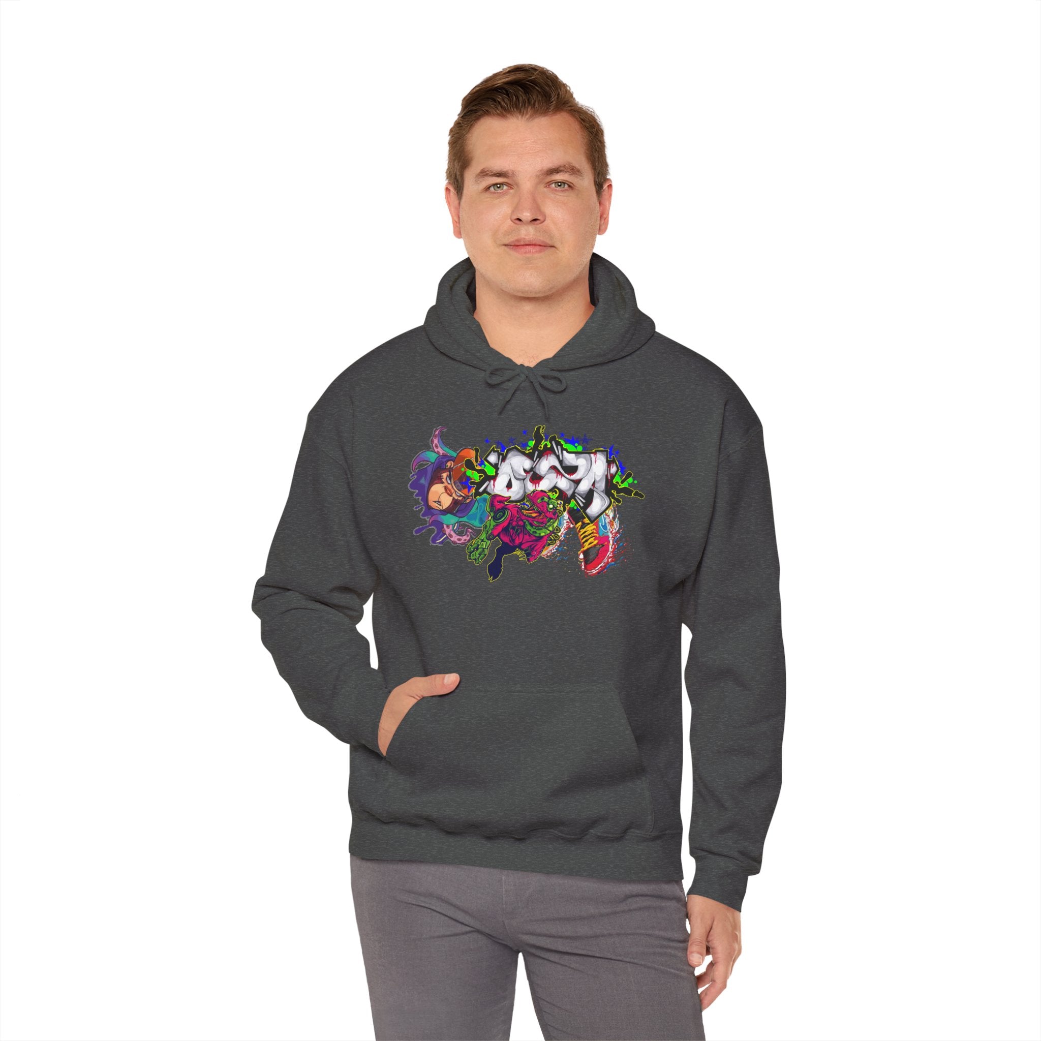 Vibrant Graphic Hoodie for Artistic Souls | Cozy Sweatshirt for Every Season, Unisex Pullover, Unique Gift, Festival Attire, Streetwear
